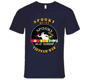Army - Spooky AC-47, Vietnam War with Service Ribbons - T Shirt, Premium and Hoodie