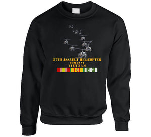 Army - 57th Assault Helicopter Co W Vn Svc X 300 Hoodie