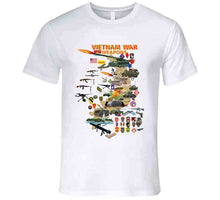 Load image into Gallery viewer, Map - Vietnam Units -with Wpns - Equipment T Shirt
