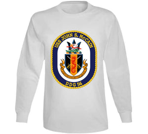 Navy - Uss John S. Mccain (ddg-56) Wo Txt T Shirt