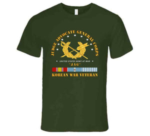 Army - Judge Advocate Veteran Corps, Veteran, "Jag", Korean War Veteran with Korean War Service Ribbons - T Shirt, Premium and Hoodie
