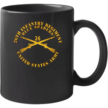Load image into Gallery viewer, Army - 26th Infantry Regiment - Blue Spaders W Infantry Br X 300 T Shirt
