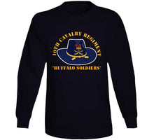 Load image into Gallery viewer, Army - 10th Cavalry Regiment  - Buffalo Soldiers Long Sleeve T Shirt
