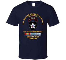 Load image into Gallery viewer, Army - 1st Ranger Inf Company - 2nd Id W Korea Svc X 300 T Shirt
