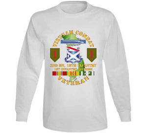 Army - Vietnam Combat Infantry Veteran W 2nd Bn 18th Inf 1st Inf Div Ssi Long Sleeve T Shirt