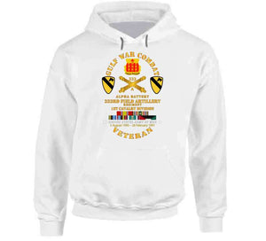 Army - Gulf War Combat Vet W  A Btry 333rd Far - 1st Cav Div W Gulf Svc Hoodie