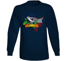 Load image into Gallery viewer, Texas Mockingbird W Texas Flag T Shirt
