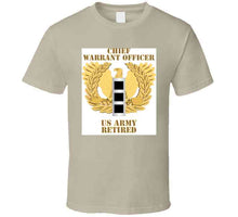 Load image into Gallery viewer, Army - Emblem - Warrant Officer - Cw3 - Retired T Shirt
