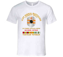 Load image into Gallery viewer, Army - 41st Signal Bn Combat Area Vn Vet W Svc Ribbon - Qui Nhon X 300 T Shirt
