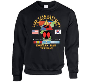 Army - 73rd Tank Battalion, 7th Infantry Div - Vs Nk - China, Korean War W Korea Map Green X 300 Classic T Shirt, Crewneck Sweatshirt, Hoodie, Long Sleeve, Mug