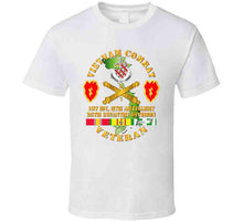 Load image into Gallery viewer, Army - Vietnam Combat Veteran W 1st Bn 8th Artillery Dui - 25th Id Ssi T-shirt
