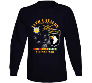 Army - Bravo Troop 2nd Squadron 17th Cav - 101st  Airborne Div W Vn Svc T Shirt