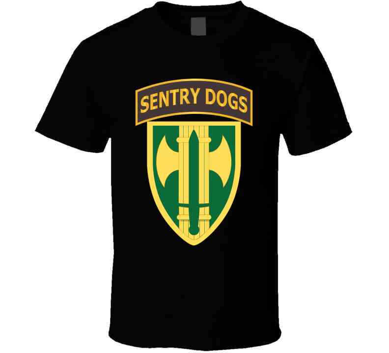 Army - 18th Mp Brigade - Sentry Dogs Tab Wo Txt Classic T Shirt