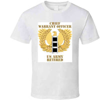 Load image into Gallery viewer, Army - Emblem - Warrant Officer - Cw3 - Retired T Shirt
