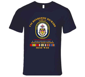 Navy - Uss Bonhomme Richard - Oif T Shirt