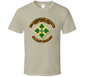 Army -  4th Infantry Division - Ivy Division - Combat Veteran - T-Shirt, Hoodie, Premium