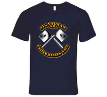 Load image into Gallery viewer, Navy - Rate - Signalman T Shirt

