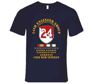 Army -  24th Engineer Group (construction) - Kaiserslautern, Germany 1954 - 1972- W Cold War Svc X 300 T Shirt