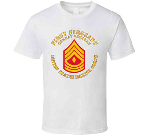 Usmc - First Sergeant - Combat Veteran X 300 T Shirt