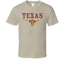 Load image into Gallery viewer, Texas - Rattler Skin -texas Longhorn - Outline Red X 300 T Shirt
