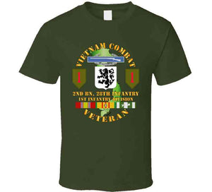 Army - Vietnam Combat Infantry Veteran W 2nd Bn 28th Inf 1st Inf Div Ssi T Shirt