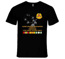 Load image into Gallery viewer, Army - 240th Assault Helicopter Co W 12th Cab W Vn Svc T Shirt
