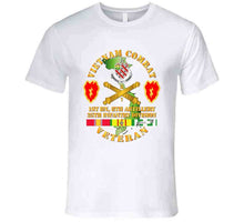 Load image into Gallery viewer, Army - Vietnam Combat Veteran W 1st Bn 8th Artillery Dui - 25th Id Ssi T-shirt
