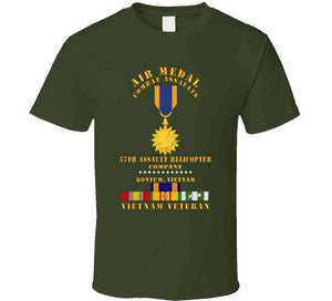 Army - Air Medal - Combat Assaults - 57th Ahc - Kontum W Vn Svc W Air Medal X 300 T Shirt