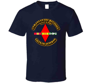 Army -  5th Infantry Division w SVC Ribbons T Shirt