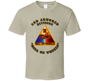 2nd Armored SSI - Hell on Wheels T Shirt