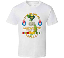 Load image into Gallery viewer, Army - Vietnam Combat Vet - 11th Inf Bde Ssi - Spec 5 - Cbt Medic - 1968-69 Vn Svc X300 T Shirt
