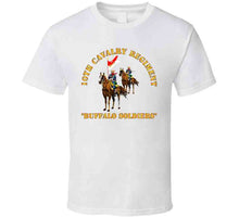 Load image into Gallery viewer, Army - 10th Cavalry Regiment W Cavalrymen - Buffalo Soldiers V1 Classic T Shirt
