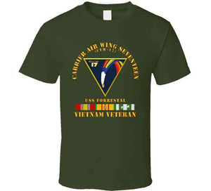 Navy - Carrier Air Wing Seventeen - Vietnam Veteran W Vn Svc T Shirt