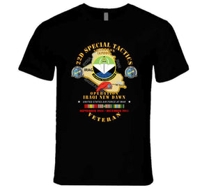 Usaf - 22d Special Tactics Squadron - Opn Iraqi New Dawn - 2011 W Iraq Svc T Shirt