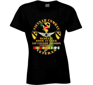 Army - Vietnam Combat Veteran - Medevac - Door Gunner W 1st Cav Div W Vn Svc T Shirt