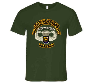 Special Operation Command, Special Forces, USSOCOM, Airborne Badge - T Shirt, Premium and Hoodie