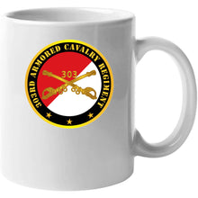 Load image into Gallery viewer, Army - 303rd Armored Cavalry Regiment - Red - White X 300 Hoodie

