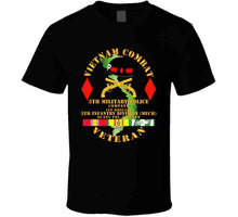 Load image into Gallery viewer, Army - Vietnam Combat Veteran W 5th Military Police Co W 5th Id T Shirt
