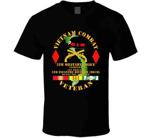 Army - Vietnam Combat Veteran W 5th Military Police Co W 5th Id T Shirt