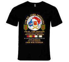 Load image into Gallery viewer, Army - 2nd Battalion 33rd Artillery - 1st Intermediate Nuclear Forces Deductible Input VAT - Family Readiness Group with Globe - Cold serviceT Shirt, premium, and hoodie
