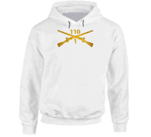 Army -  1st Battalion, 110th Infantry Regiment - Inf Branch Wo Txt X 300 Hoodie