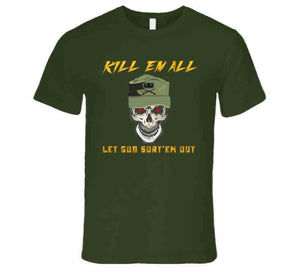 Army - Ranger Patrol Cap - Skull - Airborne Inf Killem All - Let God Sortem Out X 300 T Shirt