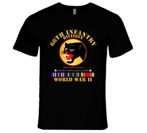 Army - 66th Infantry Division, "Black Panther" Division, World War II with European Theater Service Ribbons - T Shirt, Premium and Hoodie