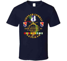 Load image into Gallery viewer, Army - Vietnam Combat Veteran W 1st Bn - 50th Inf - I Field Force 1969-70 W Vn Svc T Shirt
