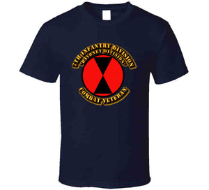 7th Infantry Division - Bayonet Div - Cbt Vet T Shirt