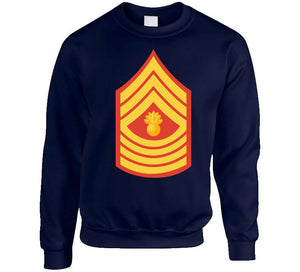 Usmc - Enlisted Insignia - E9 - Master Gunnery Sergeant (mgysgt) - Dress Blue Wo Txt X 300 T Shirt