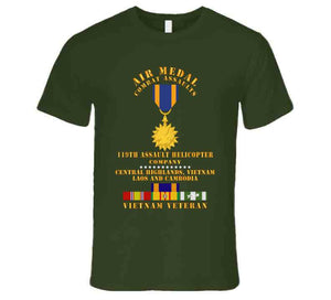 Army - Air Medal - Combat Assaults - 119th Ahc - Central Highlands Vn Laos Cambod W Vn Svc W Air Medal X 300 T Shirt