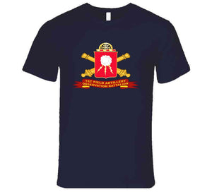 Army - 1st  Field Artillery Observation Battalion W Artillery Br - Ribbon X 300 T Shirt