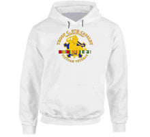 Load image into Gallery viewer, Army - Troop C, 9th Cavalry - Headhunters - Vietnam Vet with Vietnam Service Ribbons Hoodie
