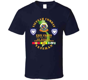 Army - Vietnam Combat Veteran W Xxiv Corps T Shirt